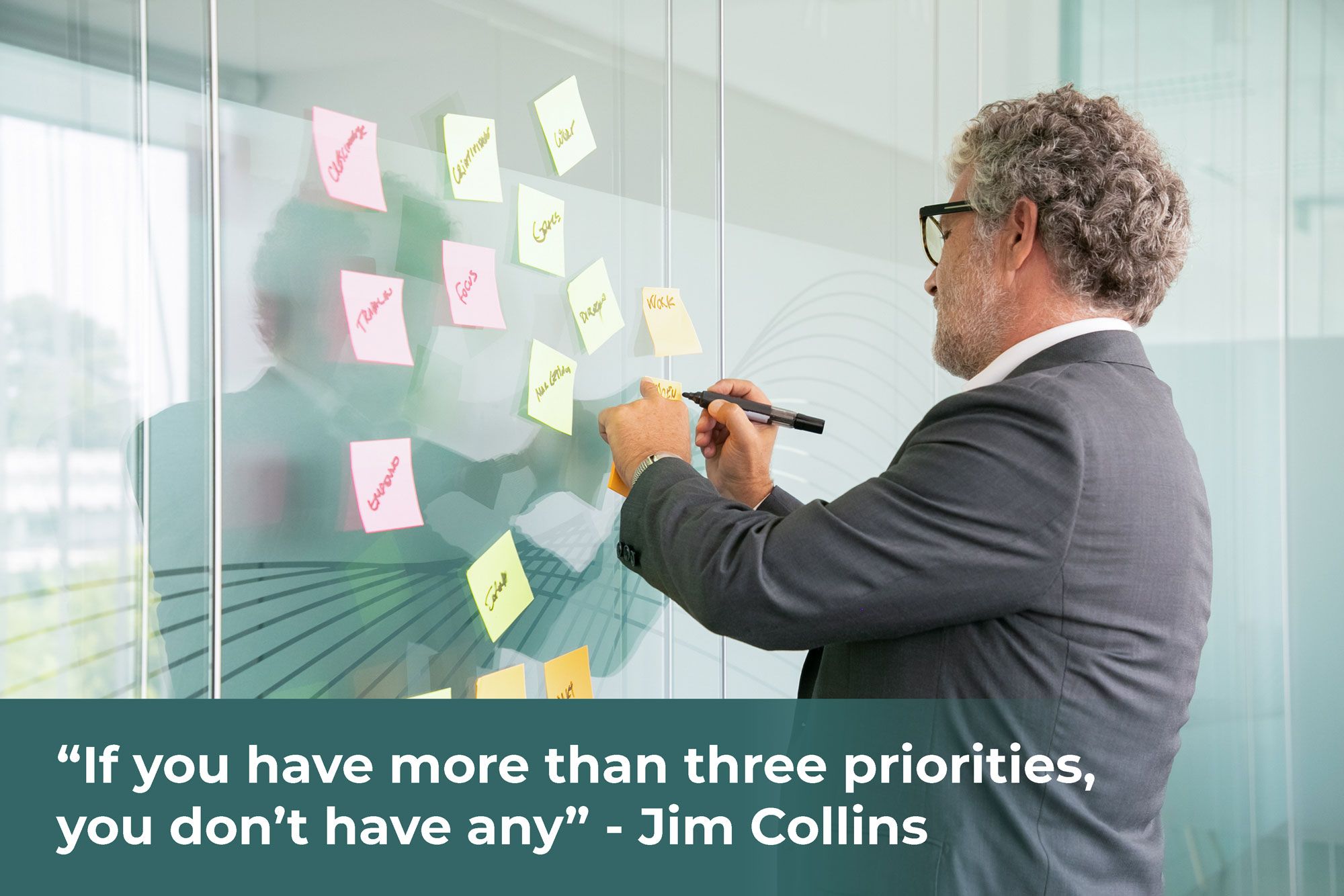 A focused task board with three clear priorities, illustrating how to prioritize in a startup environment